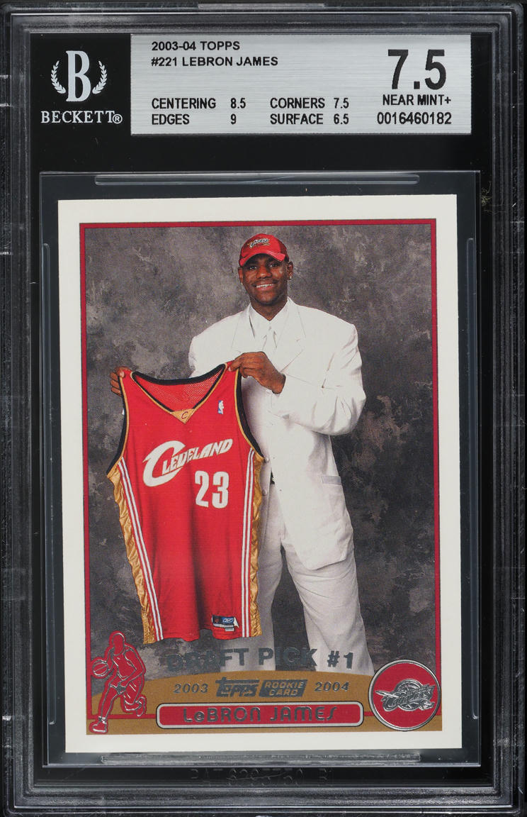 2003 Bowman Signature LeBron James ROOKIE /1250 #56 BGS 8.5 NM-MT+