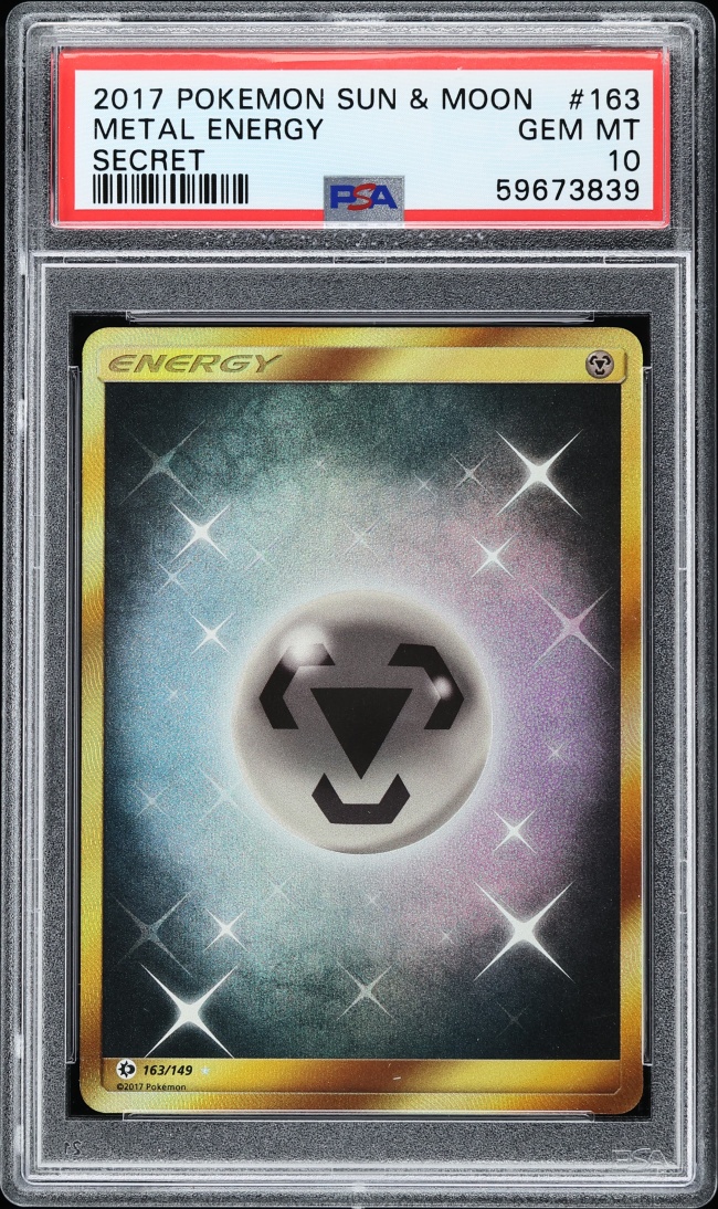 2017 Pokemon Sun & Moon Secret Rare Metal Energy #163 PSA 10 GEM MINT