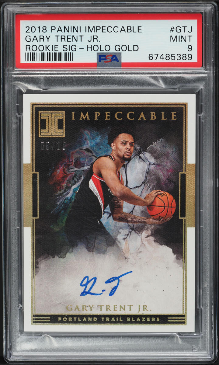 2018 Panini Prizm Gary Trent Jr. ROOKIE RC #71 PSA 9 MINT on