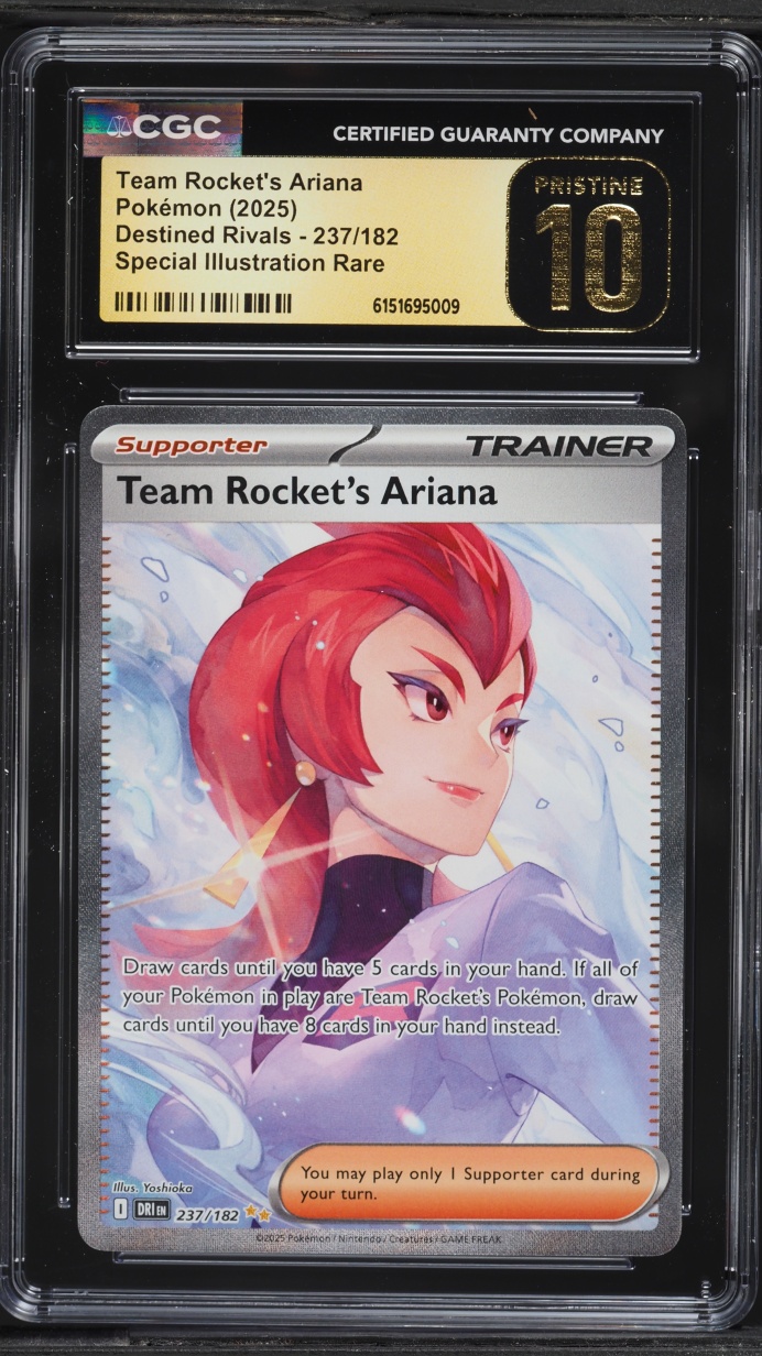 2025 Pokemon Scarlet & Violet Destined Rivals SIR Team Rocket's Ariana #237 CGC 10 PRISTINE