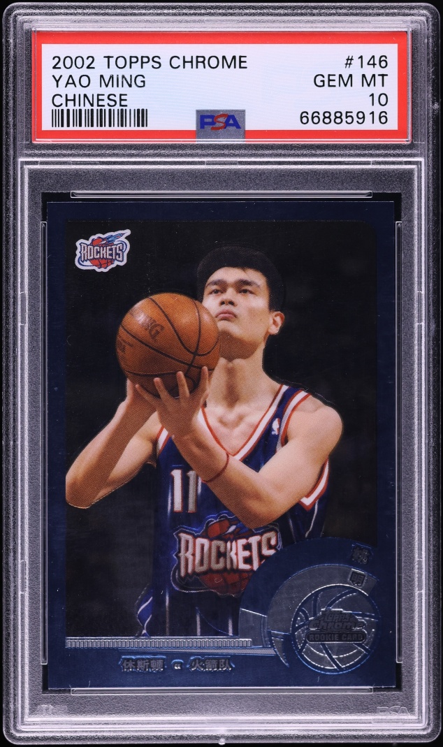 2002 Topps Chrome Chinese Yao Ming ROOKIE #146 PSA 10 GEM MINT