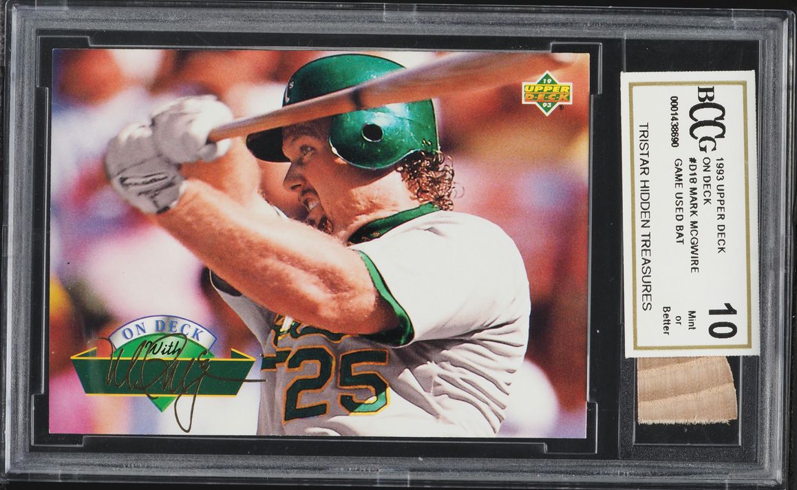 1993 Upper Deck On Deck Mark McGwire #D18 BCCG 10 GEM MINT