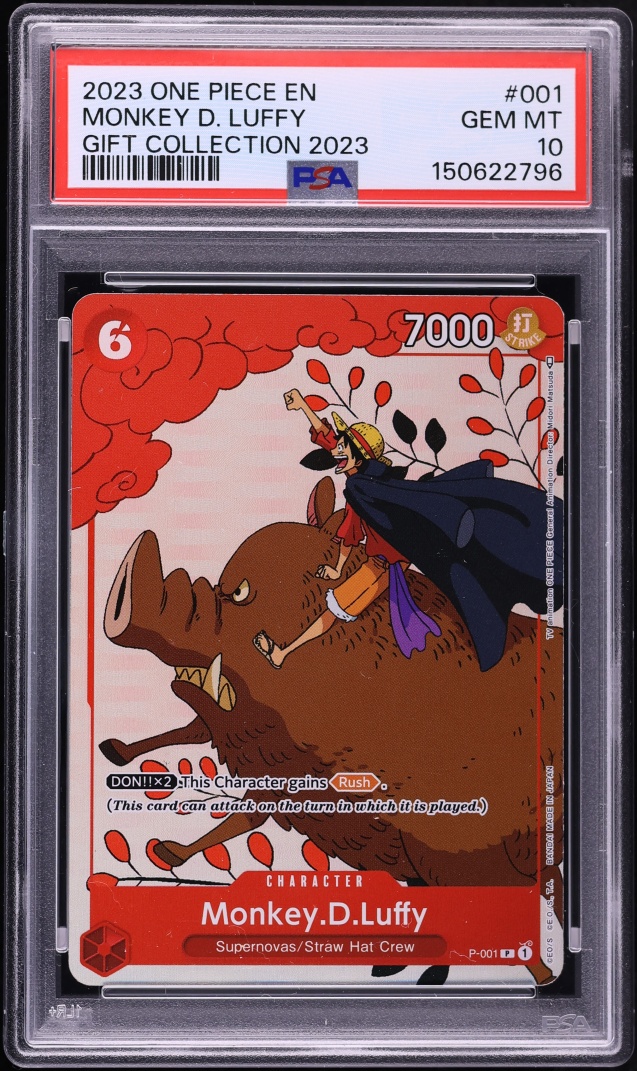 2023 One Piece Promo Gift Collection Monkey D. Luffy #P-001 PSA 10 GEM MINT