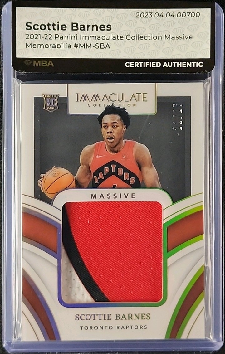 2021 Panini Prizm Scottie Barnes ROOKIE AUTO DNA 10 #RS-SBA PSA 10