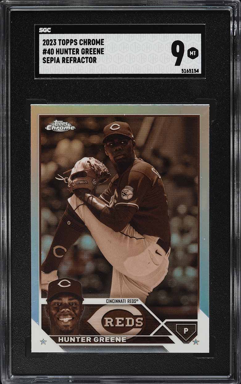 2025 Topps Chrome RayWave Refractor Hunter Greene #91 CGC 9 MINT