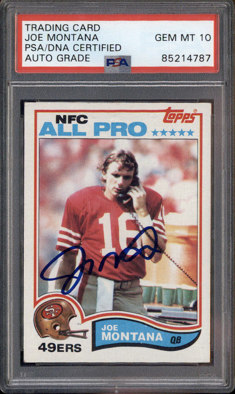 その他 Joe Montana Auto psa9 2023 Panini Donruss Downtown #D-7 Joe Montana Graded Card