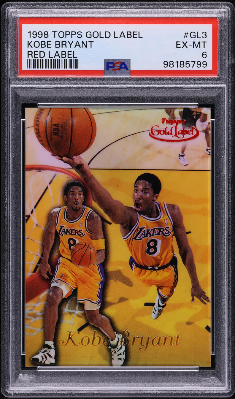 PSA Graded Card 1998 Topps Gold Label Kobe Bryant #GL3 Basketball