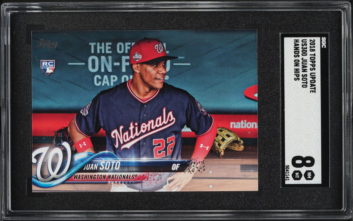2018 Topps Update Hands On Hips Juan Soto ROOKIE #US300 SGC 8 NM-MT