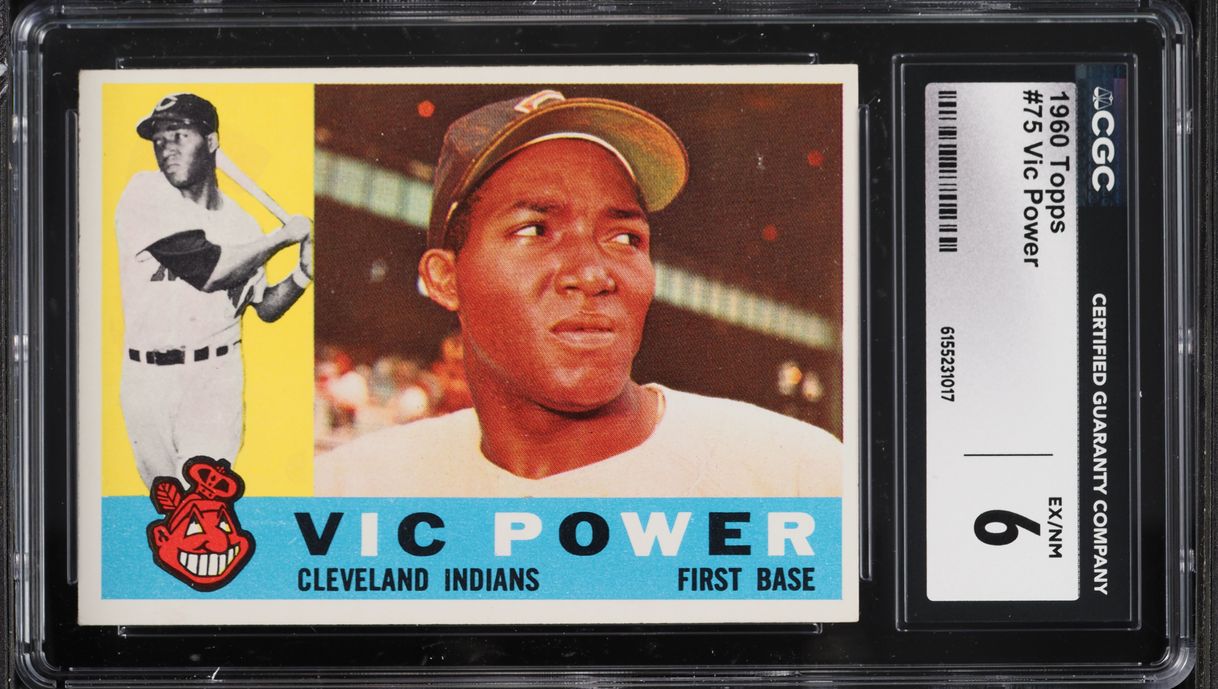 1960 Topps Vic Power #75 CGC 6 EXMT