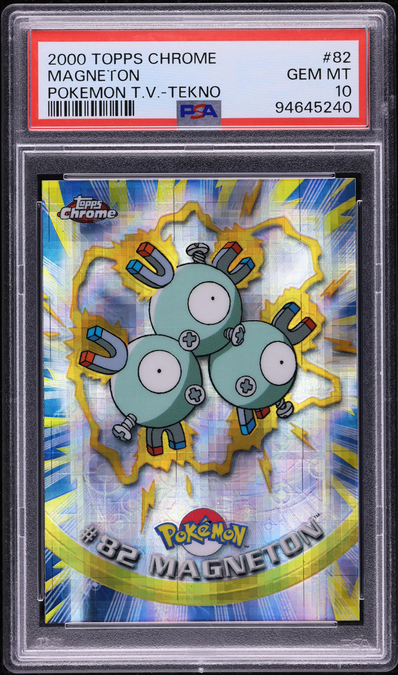 2000 Topps Chrome Pokemon Series 2 Tekno Magneton #82 PSA 10 GEM MINT