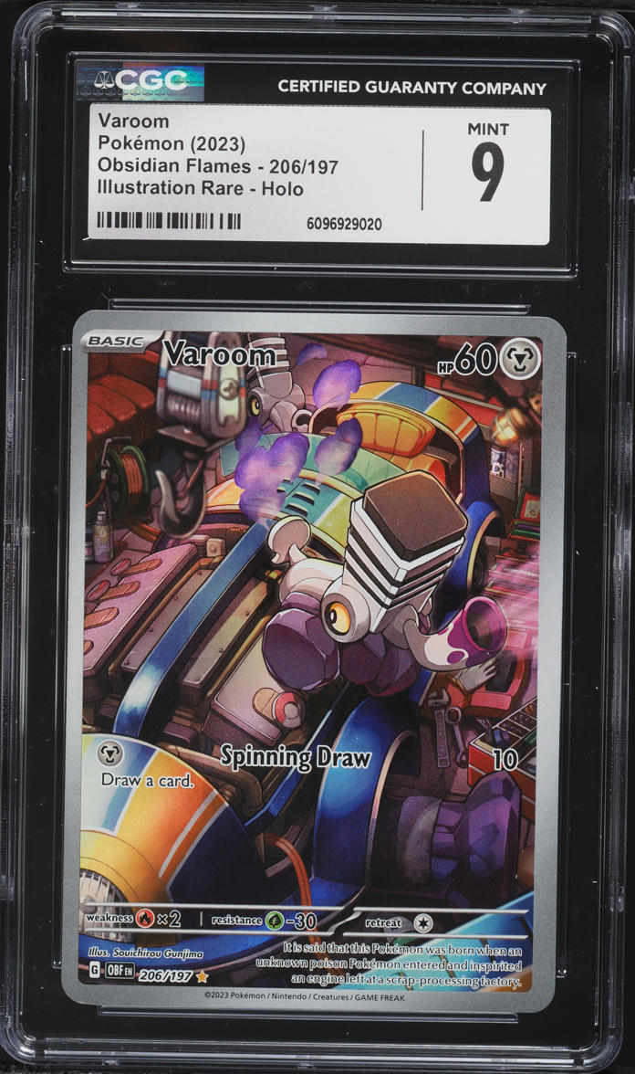 2023 Pokemon Scarlet & Violet Obsidian Flames IR Varoom #206 CGC 9 MINT