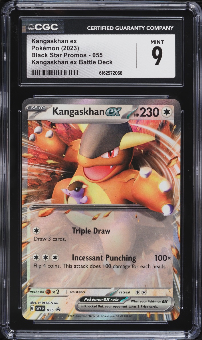 2023 Pokemon Scarlet & Violet Black Star Promo Battle Deck Holo Kangaskhan EX #55 CGC 9 MINT