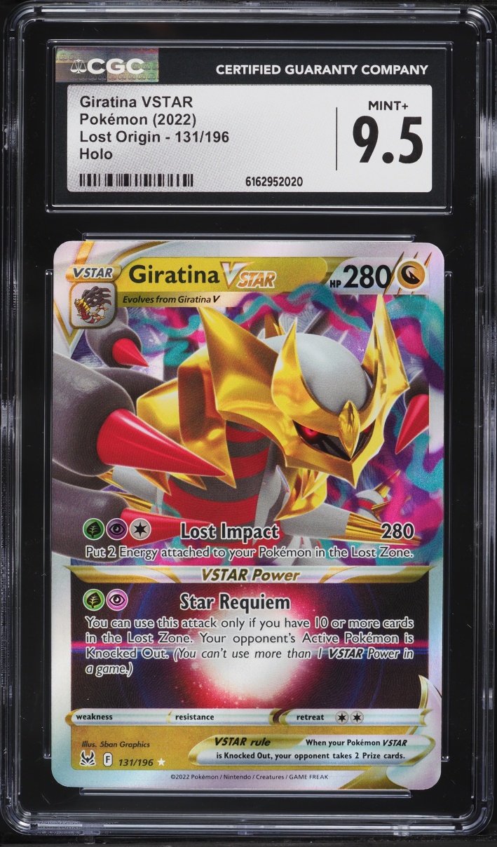 2022 Pokemon Sword & Shield Lost Origin Holo Giratina VSTAR #131 CGC 9.5 MINT+