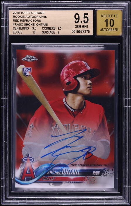 2018 Topps Chrome Pink Refractor Shohei Ohtani ROOKIE #150 PSA 10