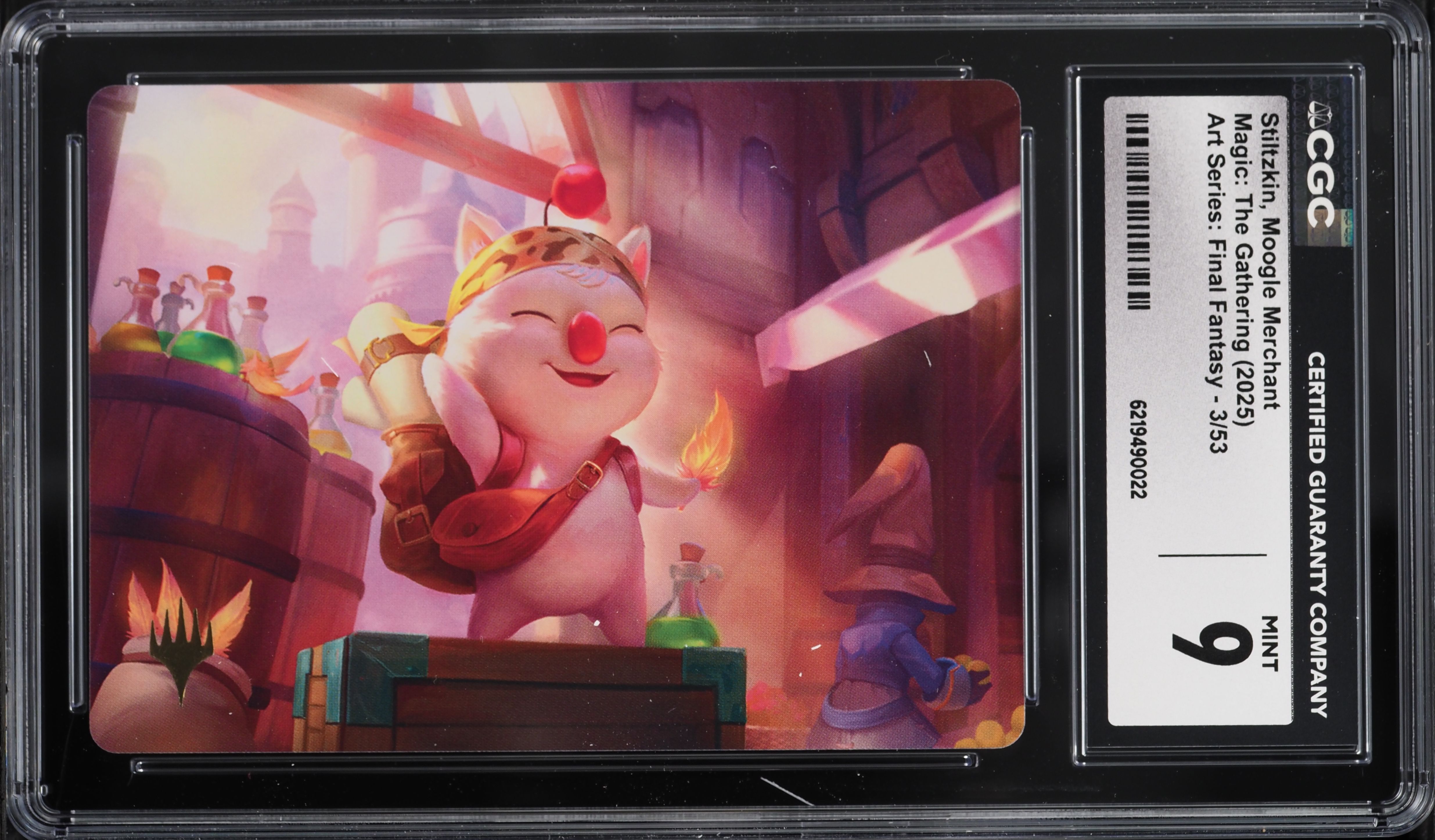2025 Magic The Gathering Art Series Final Fantasy Stiltzkin Moogle Merchant #3 CGC 9 MINT