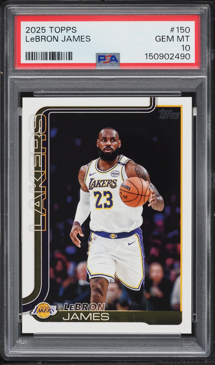 2025 Topps Basketball LeBron James #150 PSA 10 GEM MINT