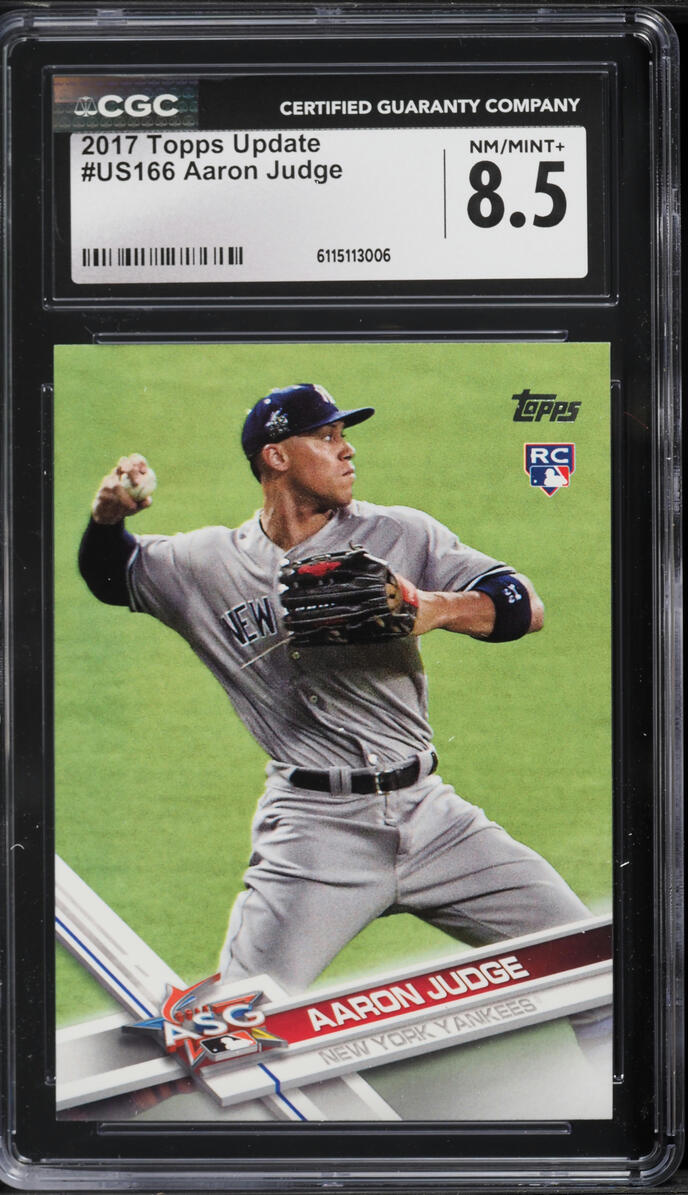 2017 Topps Update Aaron Judge ROOKIE #US166 CGC 8.5 NM-MT+