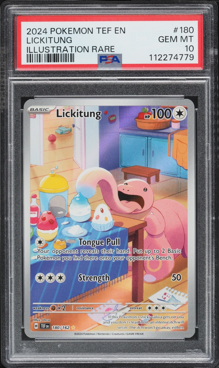 2024 Pokemon Scarlet & Violet Temporal Forces IR Lickitung #180 PSA 10 GEM MINT