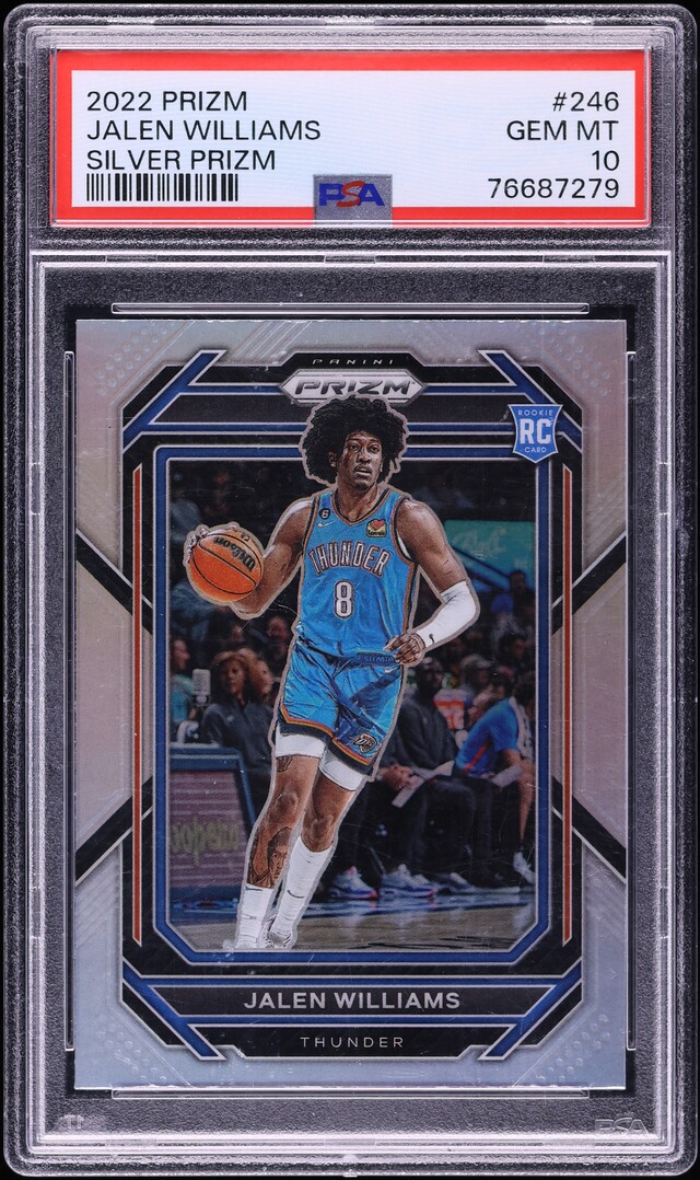 2022 Panini Prizm Silver Jalen Williams ROOKIE #246 PSA 10 GEM MINT