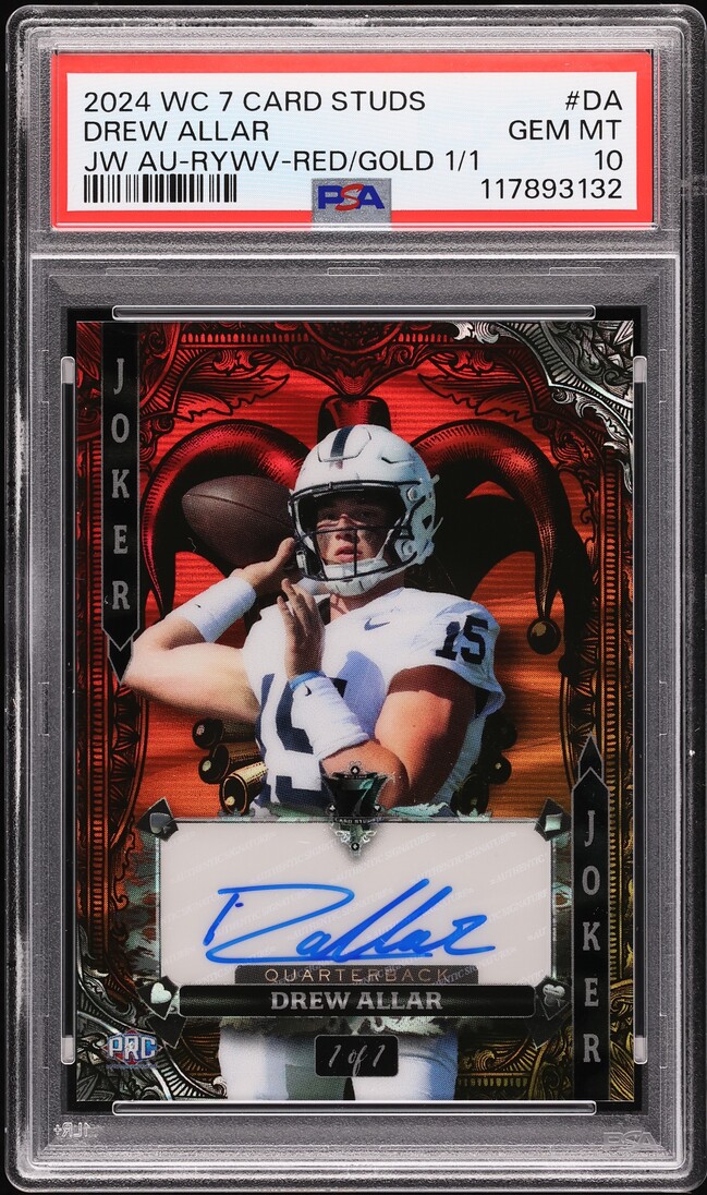 Carte Aaron Rodgers NY Jets 2024 Wild Card Joker's Wild #7JW-AR 1/1