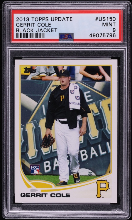 2013 Topps Update Black Jacket Gerrit Cole ROOKIE #US150 PSA 9 MINT - Photo 1