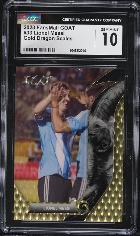 2023 Finest MLS Gold Refractor Lionel Messi /50 #1 PSA 10 GEM MINT