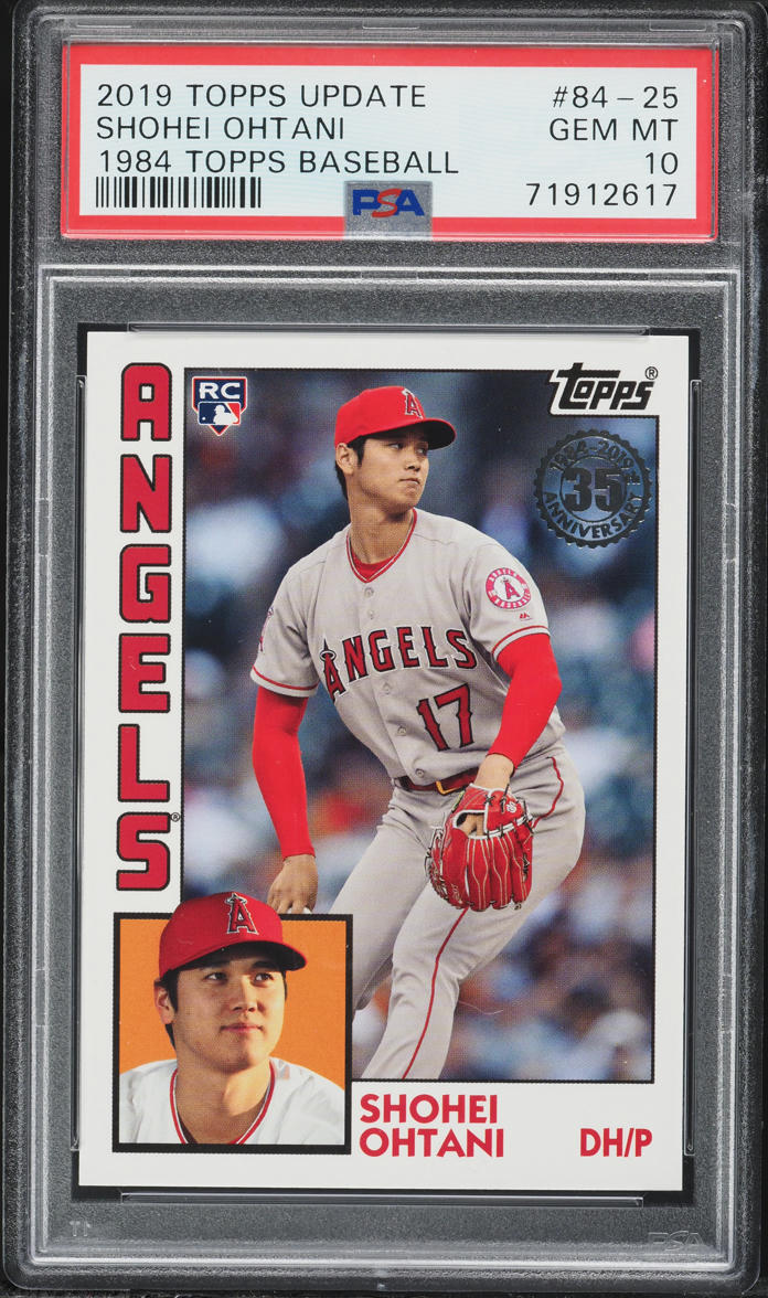 2019 Topps Update '84 Shohei Ohtani ROOKIE #84-25 PSA 10 GEM MINT