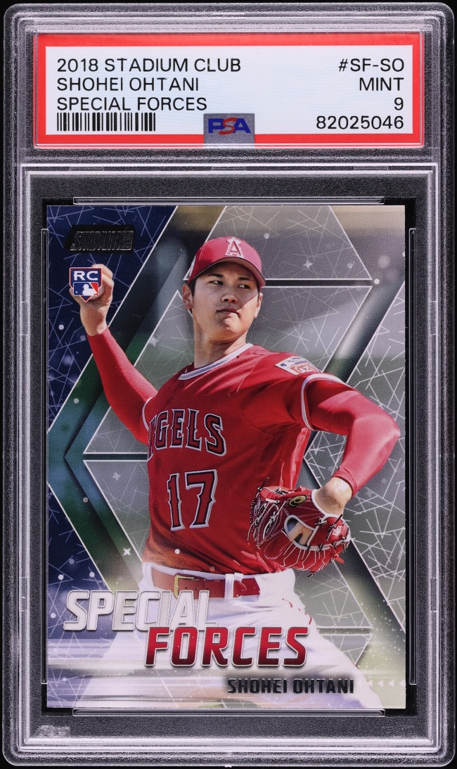 2018 Stadium Club Special Forces Shohei Ohtani ROOKIE #SF-SO PSA 9 MINT