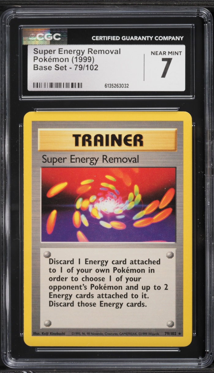1999 Pokemon Base Set Super Energy Removal #79 CGC 7 NRMT