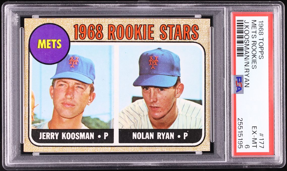 1968 Topps Nolan Ryan ROOKIE #177 PSA 6 EXMT