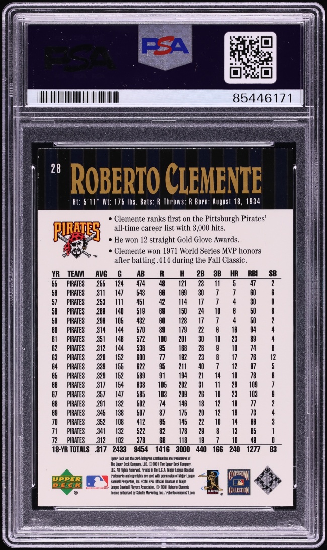 Roberto Clemente Jr. Signed Autographed Trading Card AUTO PSA/DNA AUTH
