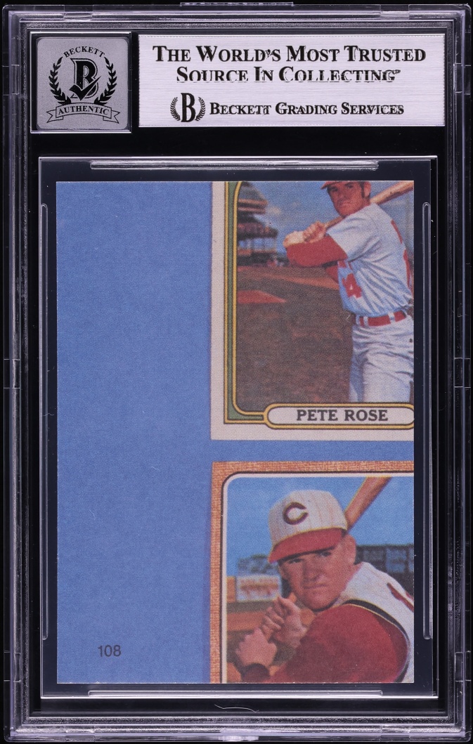 1985 Topps Pete Rose AUTO #108 BAS BGS AUTH