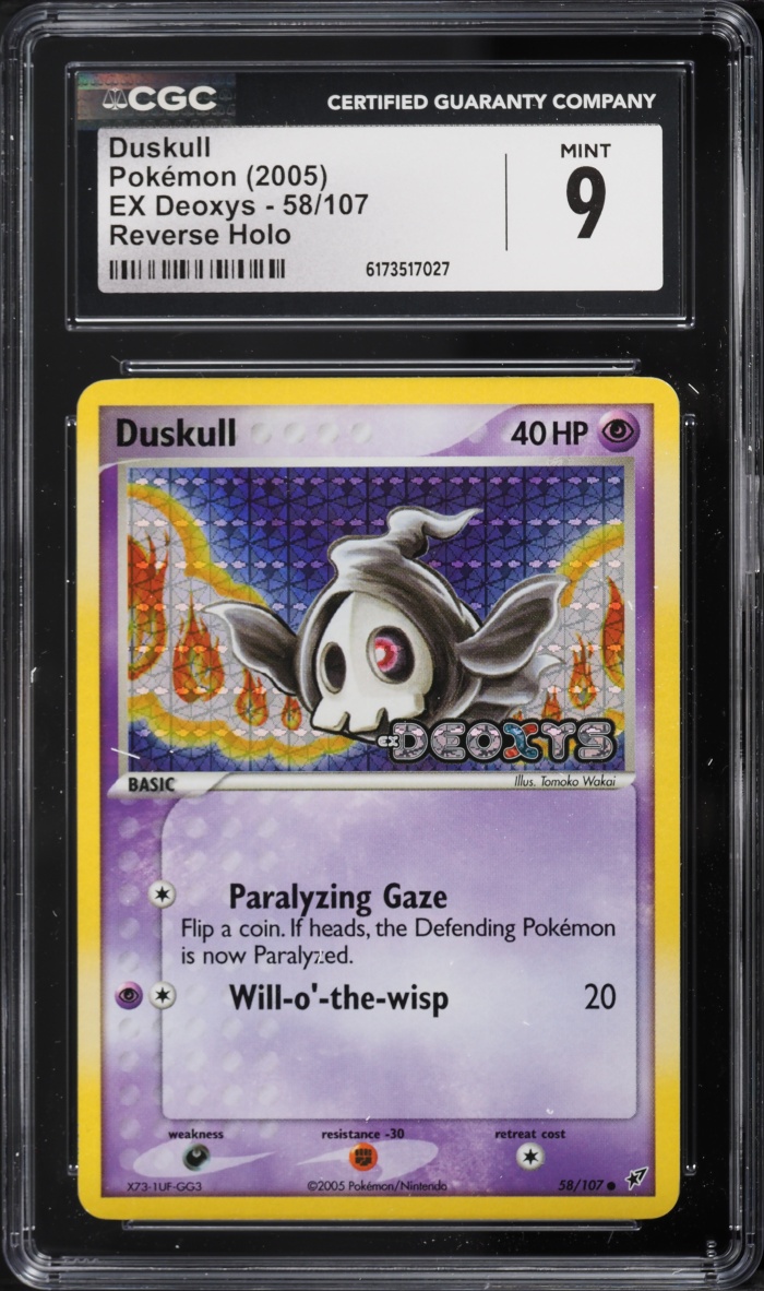 2005 Pokemon EX Deoxys Reverse Holo Duskull #58 CGC 9 MINT