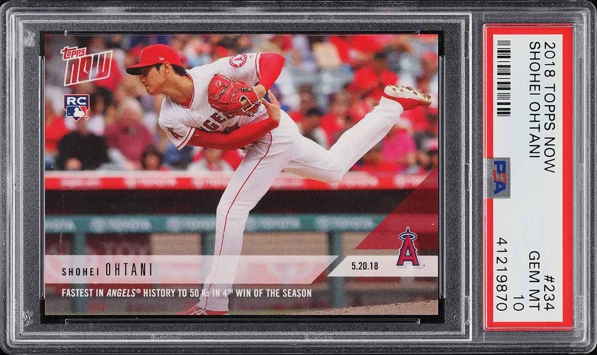 ゲームセンター・ゲームカード 2018 Shohei Ohtani  Topps PSA 10 PSA 10 SHOHEI OHTANI/OTANI 2018 TOPPS PITCHING LA Angels