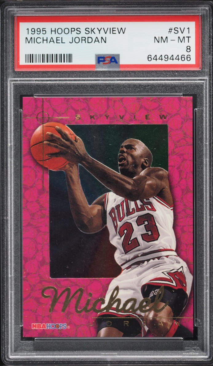 1995 Hoops Skyview Michael Jordan #SV1 PSA 8 NM-MT