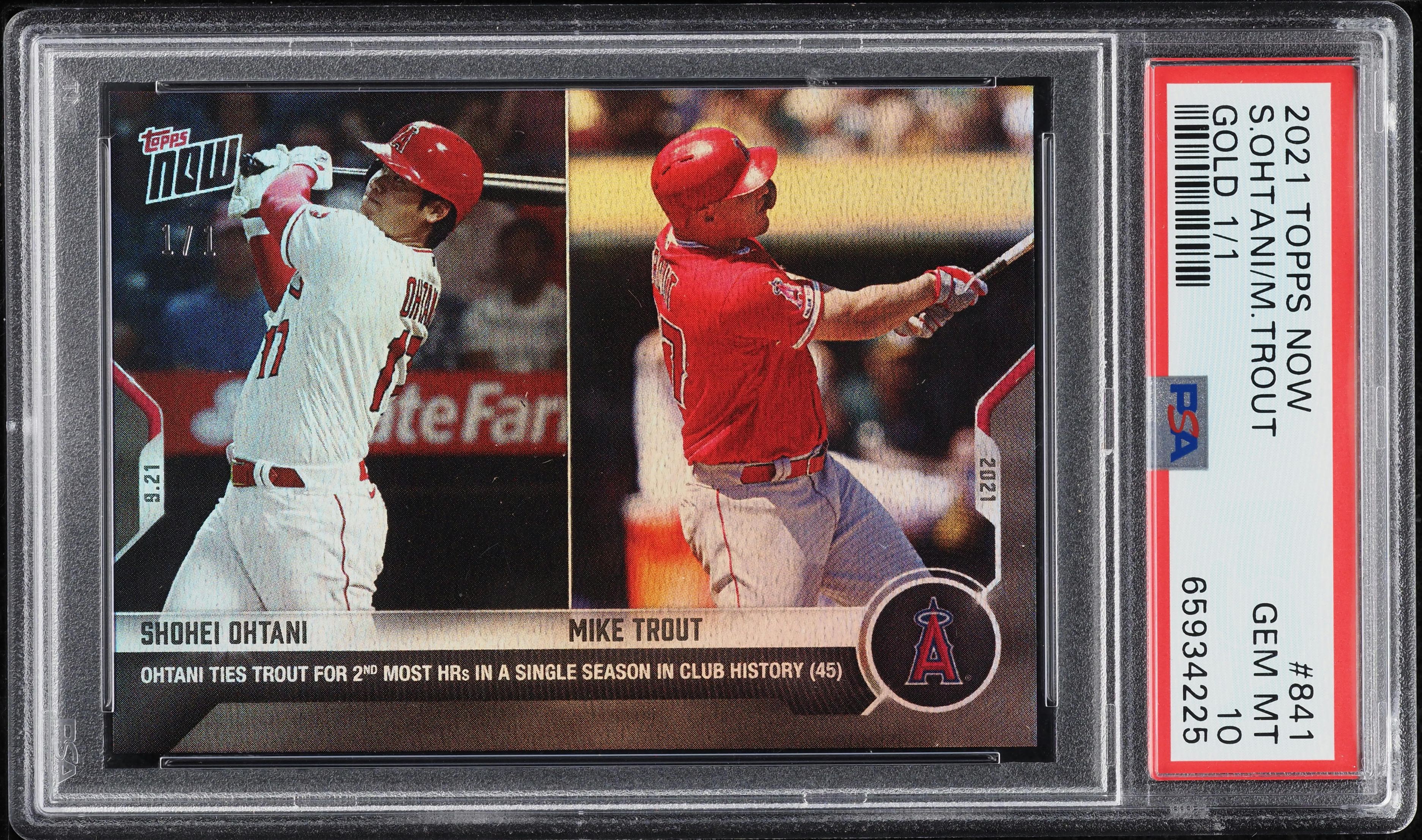 2021 Topps Update Topps Black Gold #BG-13 Shohei Ohtani PSA