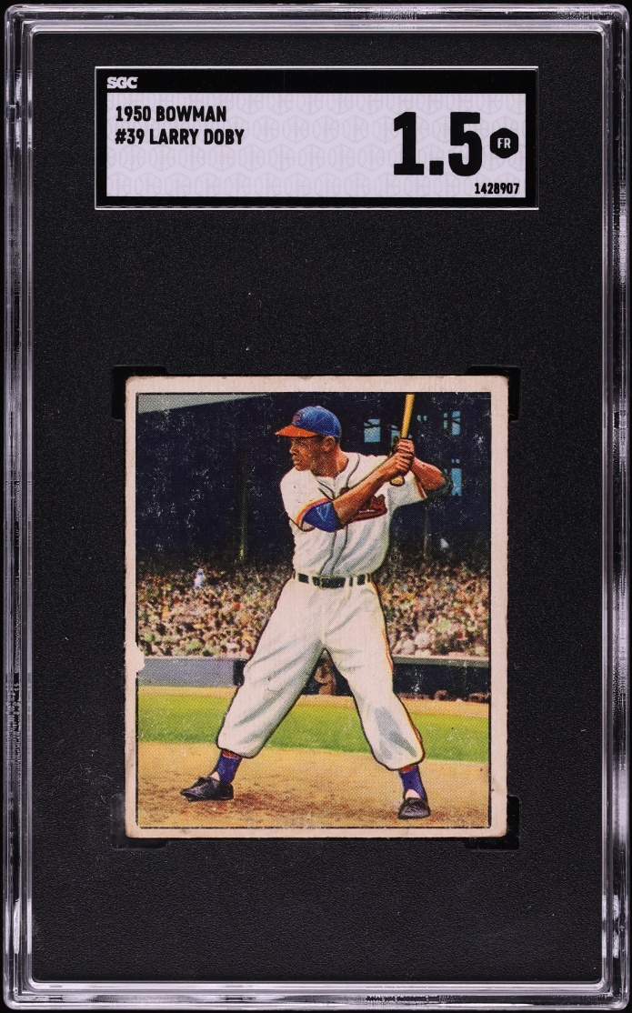 1950 Bowman Larry Doby #39 SGC 1.5 FR
