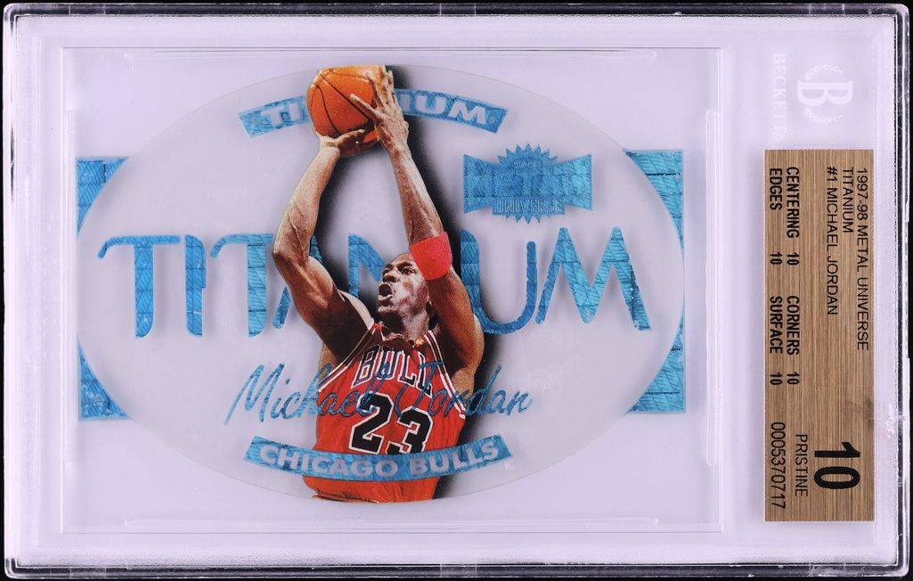 1997 Metal Universe Titanium Michael Jordan #1 BGS 10 PRISTINE