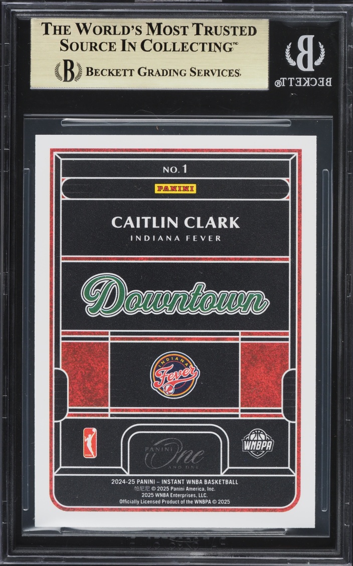 2024 Panini Instant Royalty WNBA One & One Downtown Caitlin Clark ROOKIE #1 BGS 9.5 GEM MINT - Photo 2