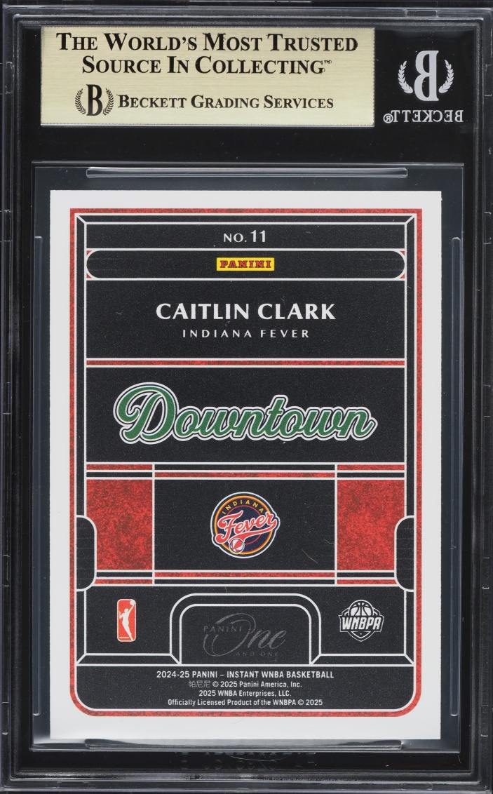 2024 Panini Instant Royalty WNBA One & One Downtown Caitlin Clark ROOKIE #11 BGS 9.5 GEM MINT - Photo 2