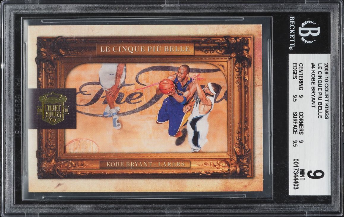 2009 Court Kings Le Cinque Piu Belle Kobe Bryant /149 #4 BGS 9 MINT