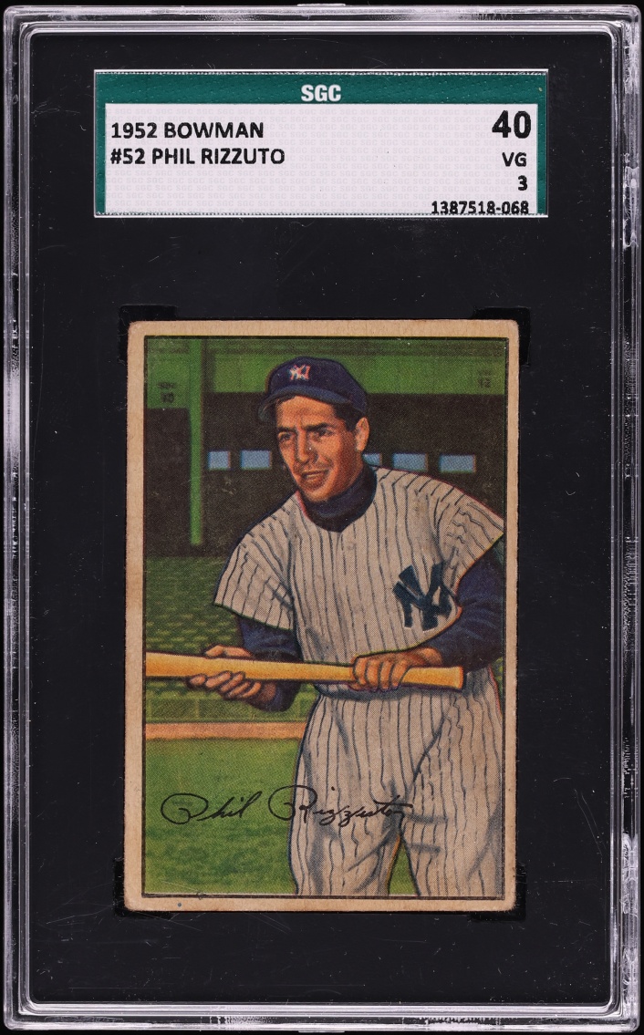 1952 Bowman Phil Rizzuto #52 SGC 3 VG