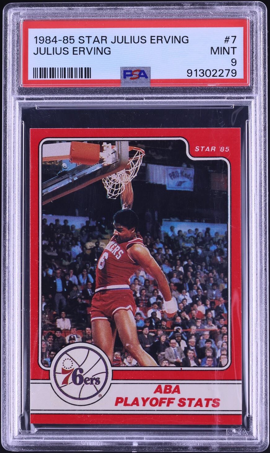 1984 Star Basketball Julius Erving #7 PSA 9 MINT