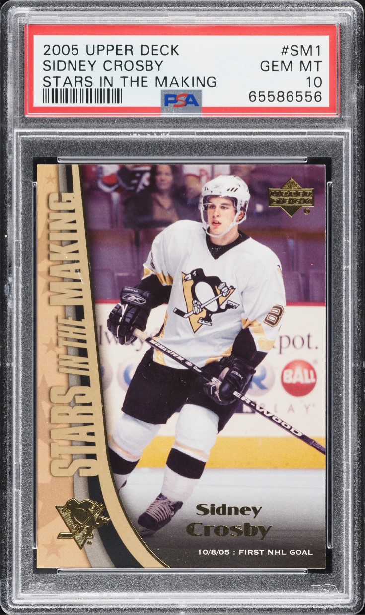 2005 Upper Deck Stars In The Making Sidney Crosby ROOKIE #SM1 PSA 10 GEM MINT