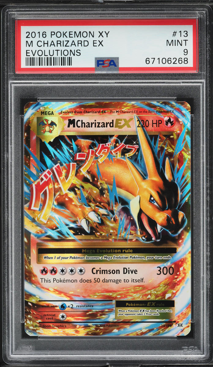 2016 Pokemon XY Evolutions M Charizard EX #13 PSA 9 MINT