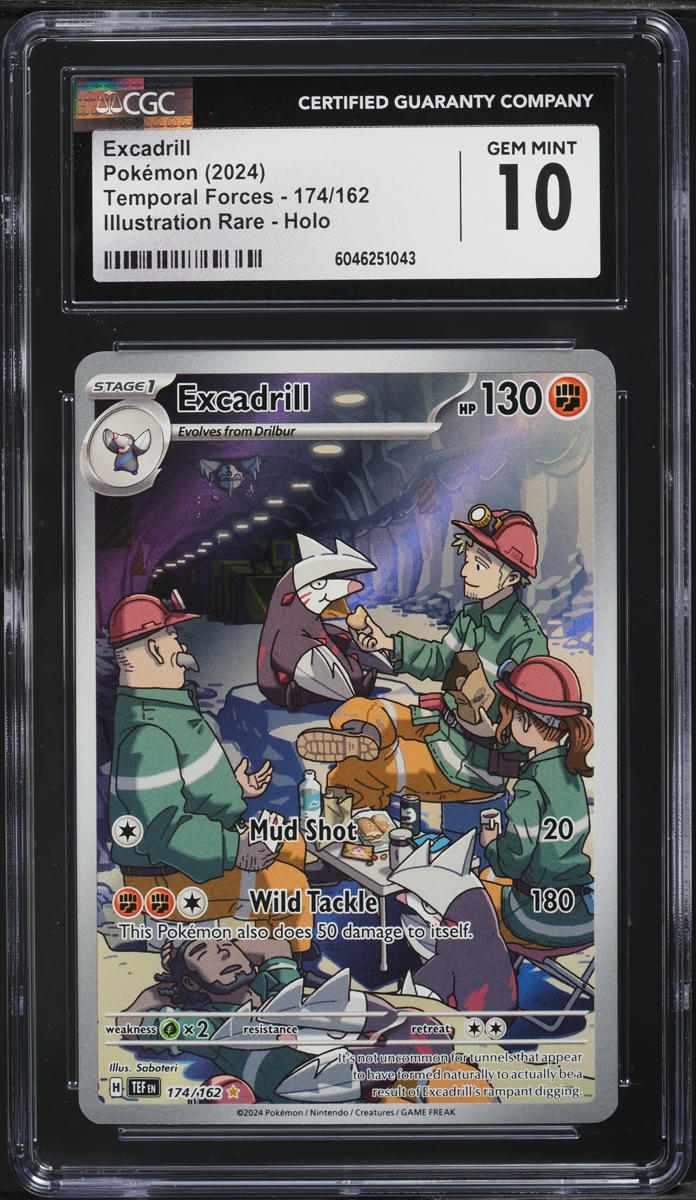 2024 Pokemon Scarlet & Violet Temporal Forces IR Excadrill #174 CGC 10 GEM MINT