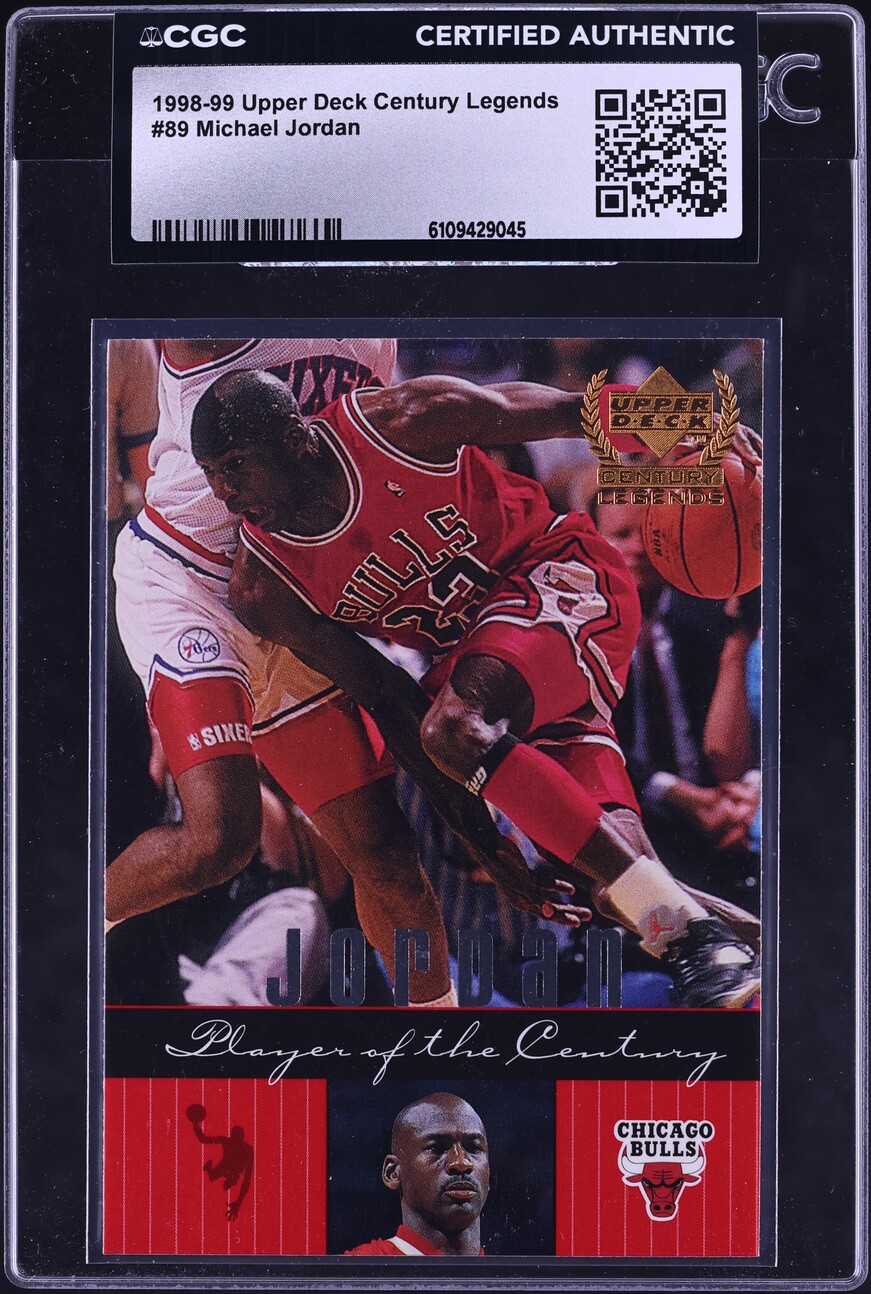 1998 Upper Deck Century Legends Michael Jordan #89 CGC AUTH