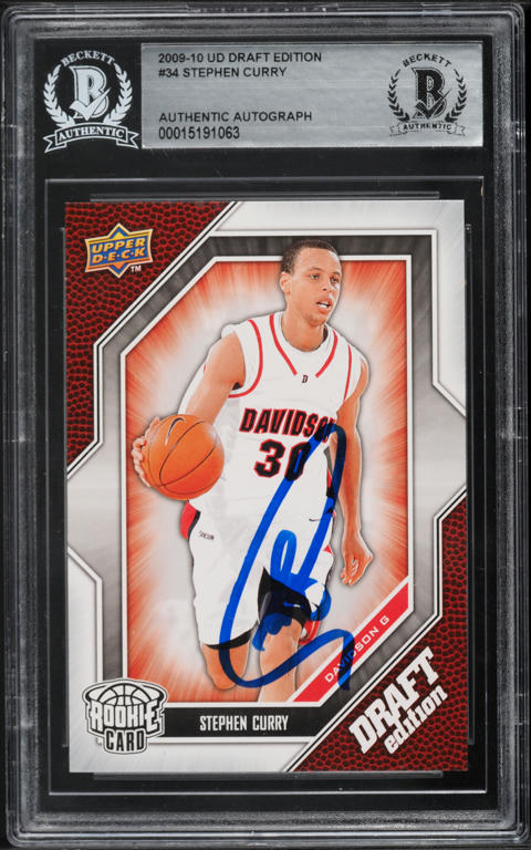 2009 Upper Deck Draft Edition Stephen Curry ROOKIE #34 BGS 9.5 GEM