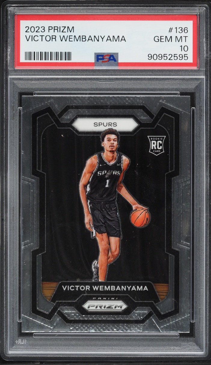 2023 Panini Prizm Victor Wembanyama ROOKIE #136 PSA 10 GEM MINT