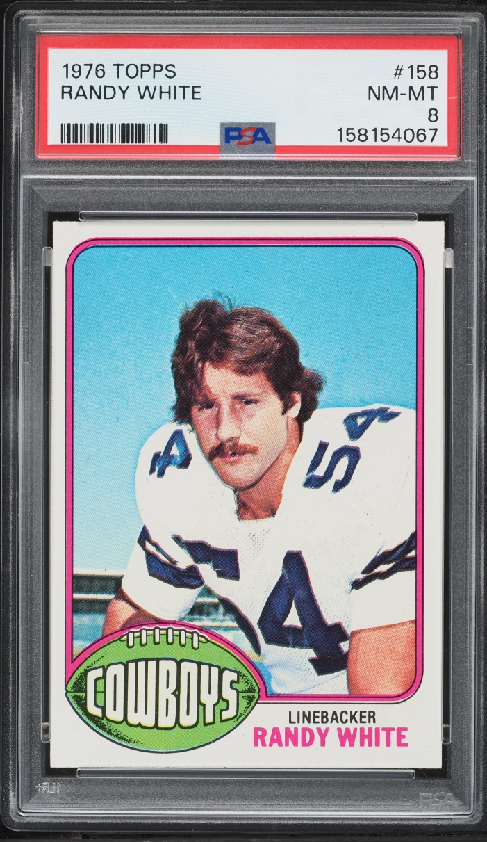 1976 Topps Football Randy White ROOKIE #158 PSA 8 NM-MT